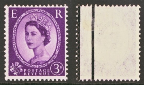 1958 3d Lilac Graphite Error SG 592a M/M