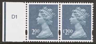 2003 £2 Blue Green Variety missing £ sign