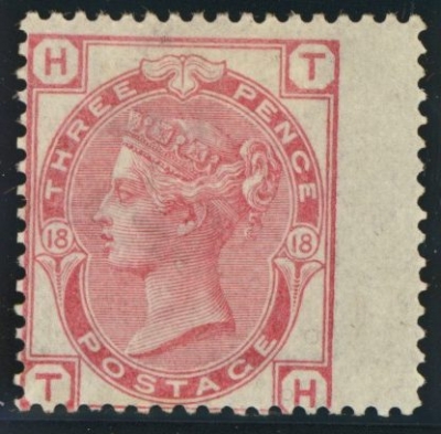 1873 3d Rose SG 143 Plate 18. M/M