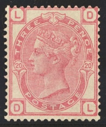 1873 3d Rose SG 143 Plate 20. M/M
