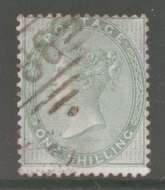 1855 1/- Green SG 72  A Very Fine Used example