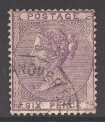 1855 6d Lilac SG 68  A Superb Used example