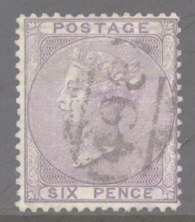 1855 6d Lilac SG 68  A Very Fine Used example