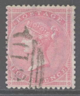 1855 4d Pale Carmine SG 64  A Very Fine Used Example