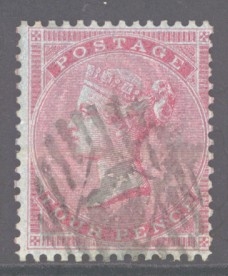 1855 4d Carmine on Blued paper SG 62 Fine Used Example with deep colour