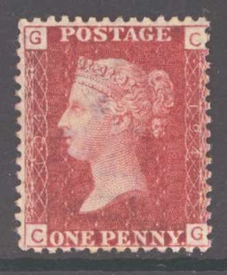 1858 1d Red SG 43 plate 194  A Superb Fresh U/M example with plate clearly visible on both sides