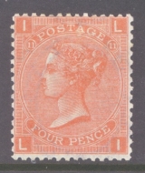 1865 4d Deep Vermilion SG 95 Plate 11  L.I.  A Fresh Lightly M/M example with Bright colour. Cat £625