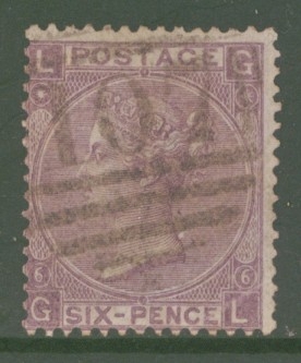 SG 105 6d Lilac Pl 6 with Hyphen