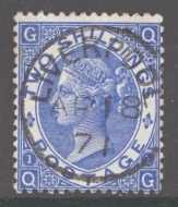 1867 2/- Deep Blue SG 119  A  Superb Used example