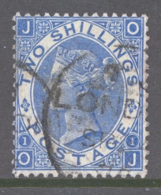 1867 2/- Deep Blue SG 119  A  Very Fine Used example