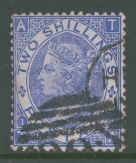 1867 2/- Dule Blue SG 118 T.A.  A  Fine Used example