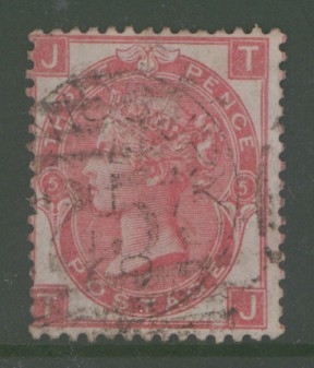 1867 3d Rose SG 103 Plate 5  Lettered T.J.  A Fine Used example. Cat £70