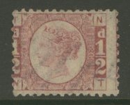 1870 ½d Rose SG 49 Plate 20 Fresh L/M/M example