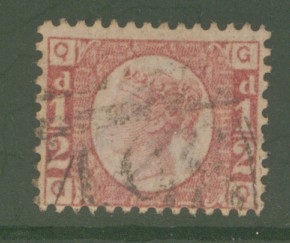 1870 ½d Rose Plate 1