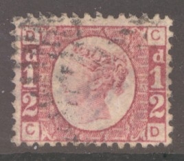 1870 ½d Rose Plate 12
