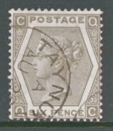 1872 6d Grey SG 125 Q.C. A Superb Used example
