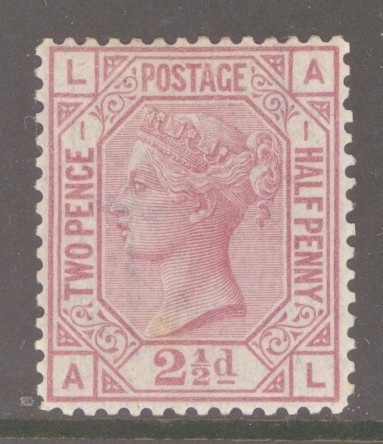 1873 2½d Rosy Mauve on White paper SG 139 Plate 1  A Superb Fresh M/M example. Cat £675