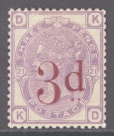 1880 3d on 3d Lilac SG 159 A Fresh M/M example with good colour