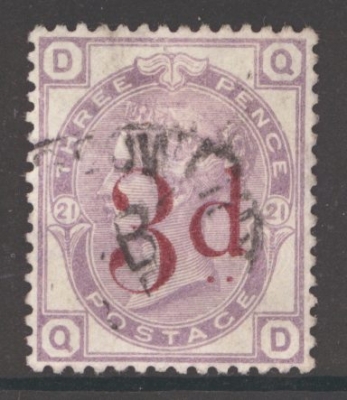 1880 3d on 3d Lilac SG 159 A very Fine Used example