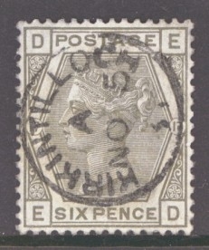 1880 6d Grey SG 161 Plate 17 E.D. A Very Fine Used example