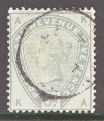 1883 5d Green SG 193 A Very Fine Used example