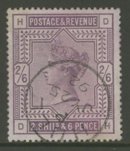 1883 2/6 Deep Lilac SG 179  A Very Fine Used example