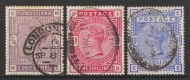1883 2/6 - 10/- High Value Set Fine Used Catalogue £935