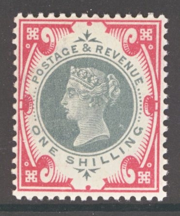 1887 Jubilee 1/- Green & Red SG 214  A Superb Fresh U/M example