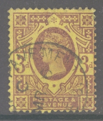 1887 3d Purple on Orange SG 204  A Very Fine Used example