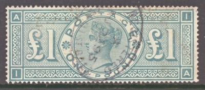 1887 £1 Green SG 212 A fine used example