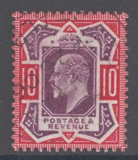 1902 10d Slate Purple and Carmine SG 255  A Very Fine Used example
