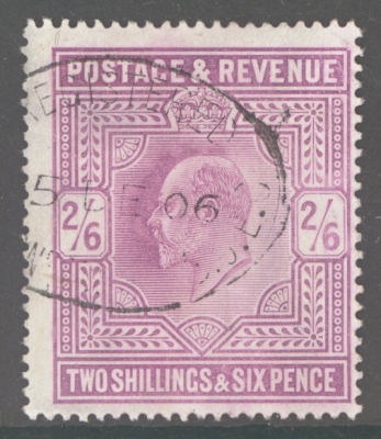 1902 2/6 Pale Dull Purple SG 261 A Very Fine Used example