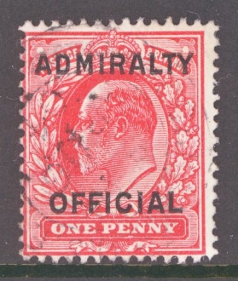 1903 1d Admiralty Official SG 0108. A very fine used used example.