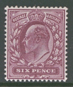 1911 6d Reddish Purple SG 298  A Superb Fresh U/M example