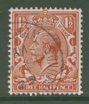 SG 362 1½d Red Brown