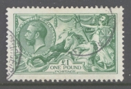1913 £1 Green SG 403 A Very Fine Used well centred example with Beautiful Bright Colour
