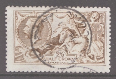 1915 2/6 Grey Brown (Worn Plate) SG 407 A Very Fine used example