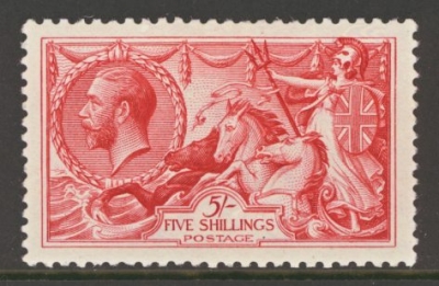 1918 5/- Rose Red SG 416 An Extra Fresh Lightly M/M example