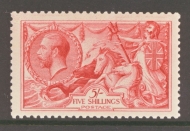 1918 5/- Rose Red SG 416 A Superb Fresh U/M well centred example