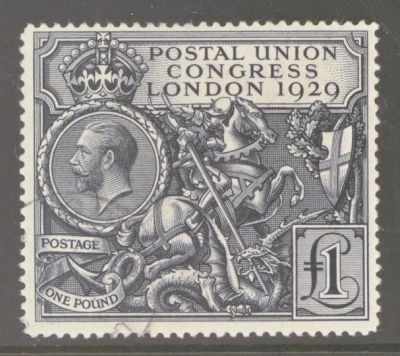 1929 £1 PUC SG 438  A superb used example Neatly Cancelled by a CDS