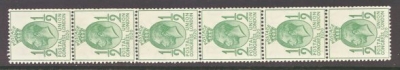 1929 PUC ½d SG 438 A fresh U/M Coil Strip of 6