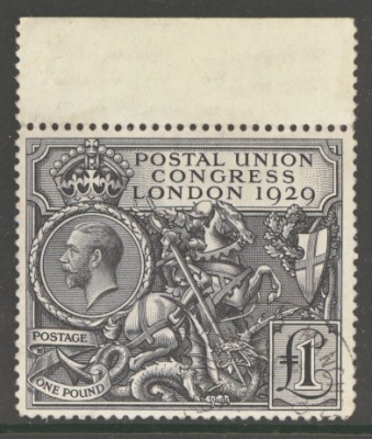1929 £1 PUC SG 438. A Superb Used marginal example