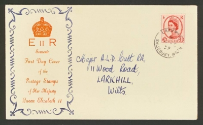 1959 4½d Chestnut on illustrated First Day Cover insignificant stain on reverse