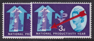 1962 3d NPY Kent omitted SG 632c