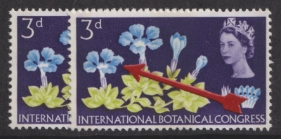1964 Botanical 3d variety Broken Petal  SG 655c