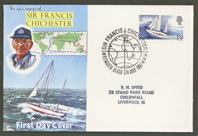 1967 Chichester on typed Connoisseur FDC with Plymouth FDI
