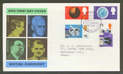 1967 Discoveries on typed GPO cover with HMS Discovery FDI
