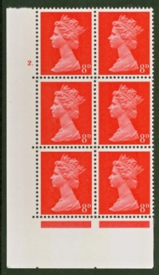 SG 738 8d Red Cyl Block