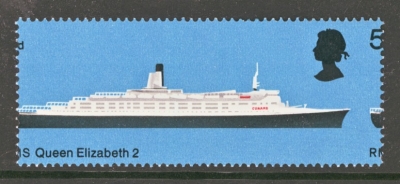 1969 5d Ships SG 778 Variety Perf Shift