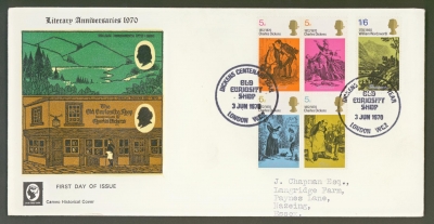 1970 Dickens on Cameo FDC with Curiosity Shop FDI
